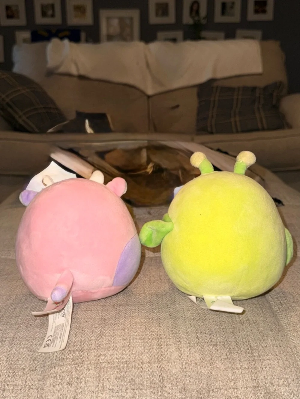Squishmallows Mini Plush Set 🧸 2 Pack Green Yellow Bug & Pink Purple Pig Toys